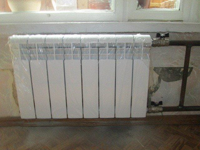 Замена батарей - фото работы